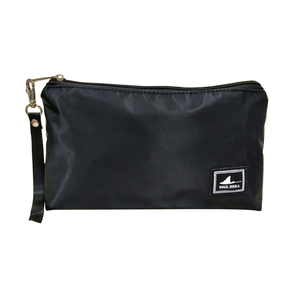 客製化/黑色/化妝包/手拿包/PAUL BRILL/不織布/平織布/牛津布/尼龍布/帆布