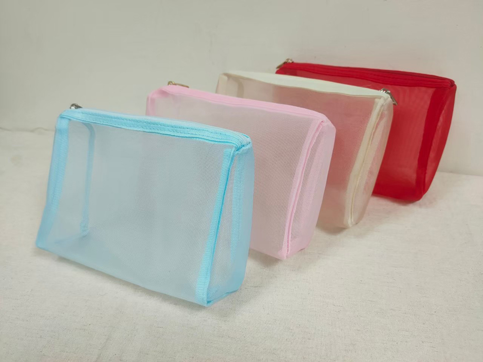 客製化/透明網紗/化妝包/筆袋/收納袋/PVC
